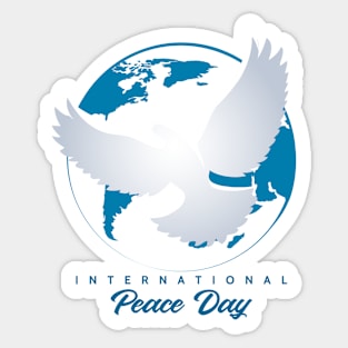 International Day of Peace Emblem. Sticker